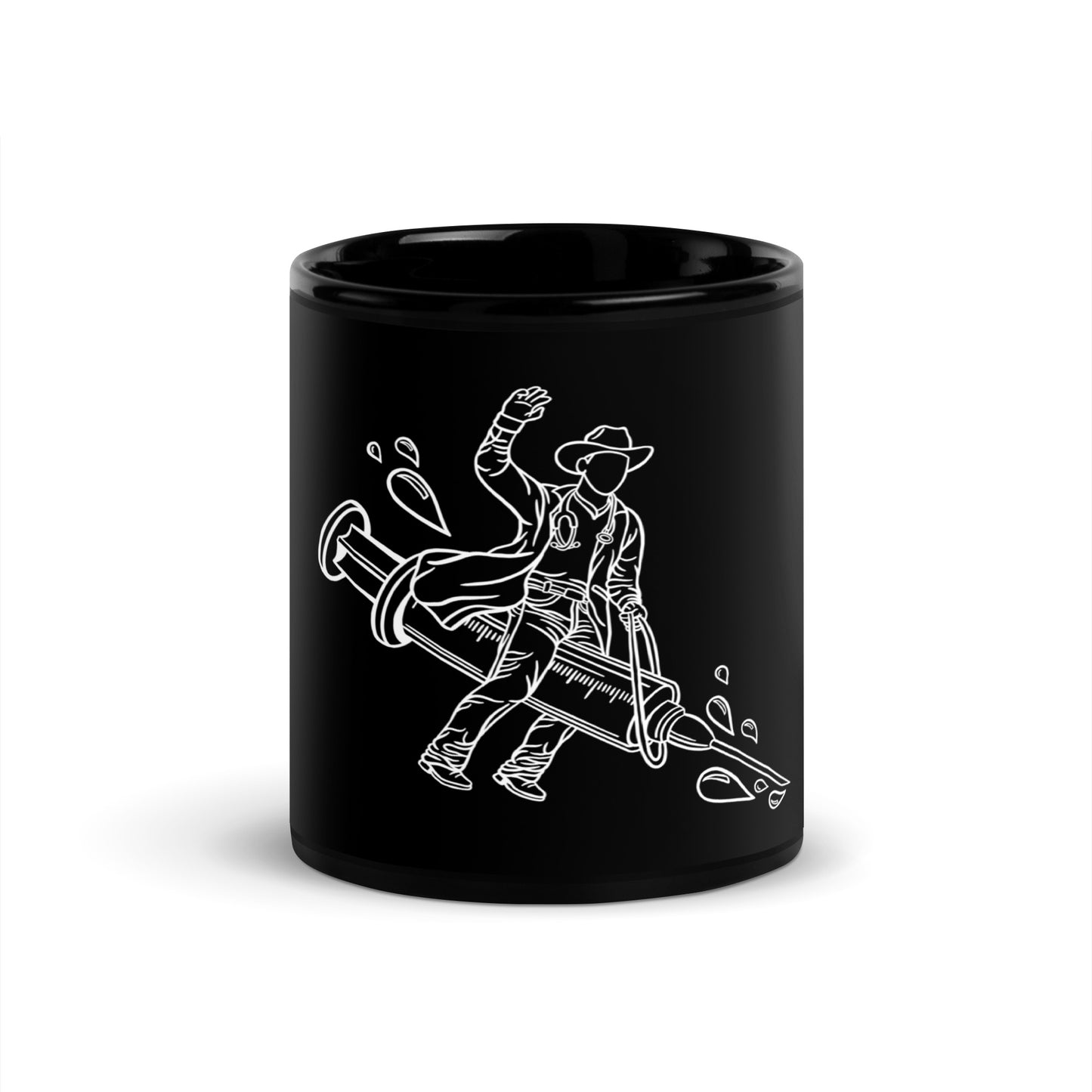 TWNM-Black Glossy Mug
