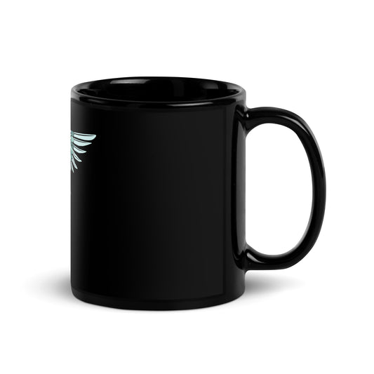 Cowgirl Caduceus- Black Glossy Mug