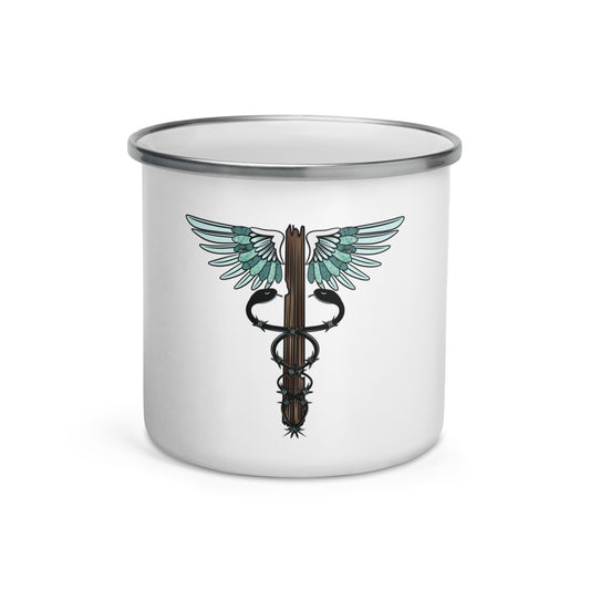 Cowgirl Caduceus- Enamel Mug