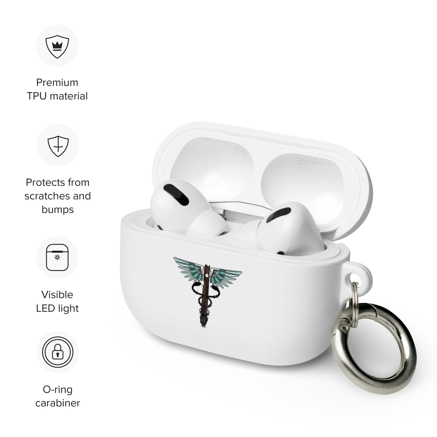 Cowgirl Caduceus Rubber Case for AirPods®