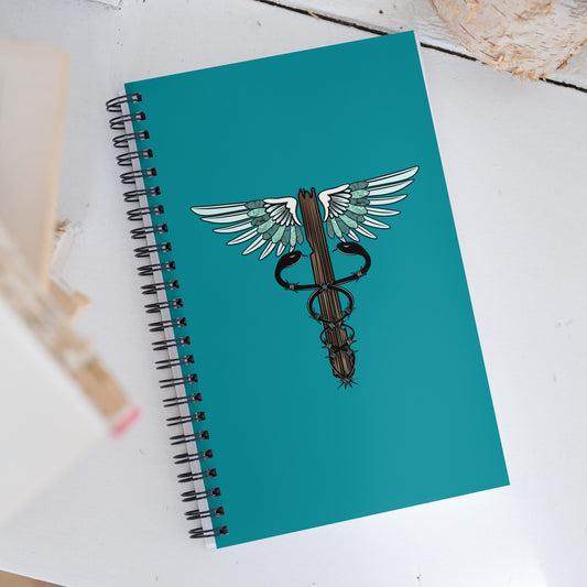 Cowgirl Caduceus Spiral Notebook