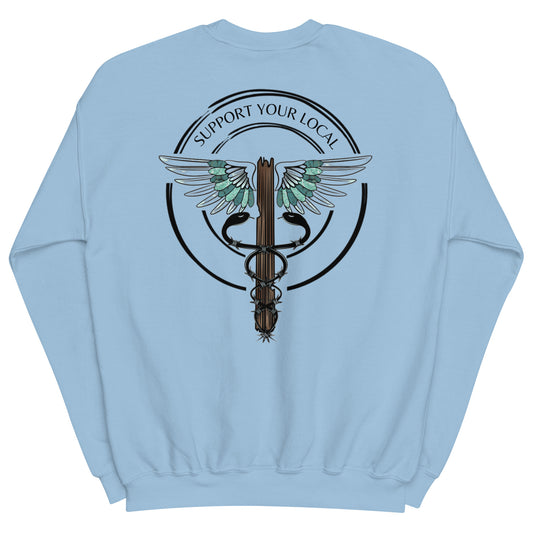 Support Your Local-Light Colors Unisex Crewneck