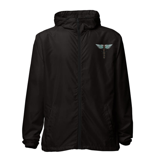 Cowgirl Caduceus- Unisex Lightweight zip-up Windbreaker