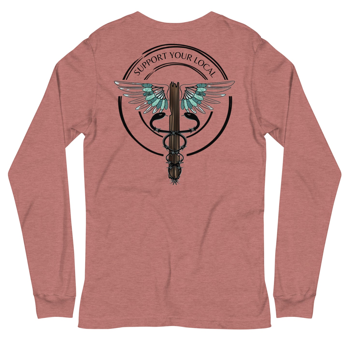 Support Your Local- Light Colors Unisex Long Sleeve Tee