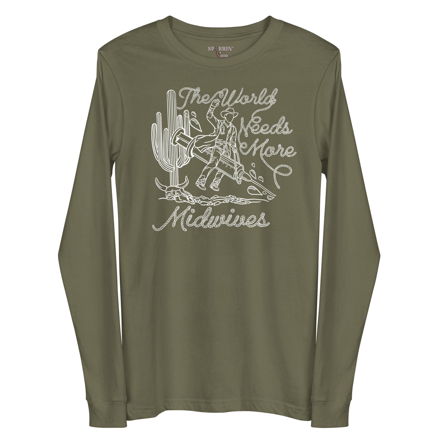 TWNM-Midwives Long Sleeve T-Shirt Dark Colors