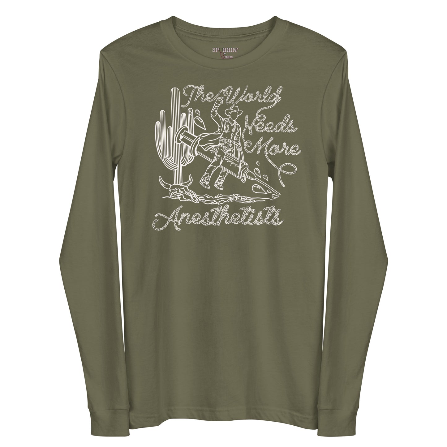 TWNM- Anesthetists Long Sleeve T-Shirt Dark Colors