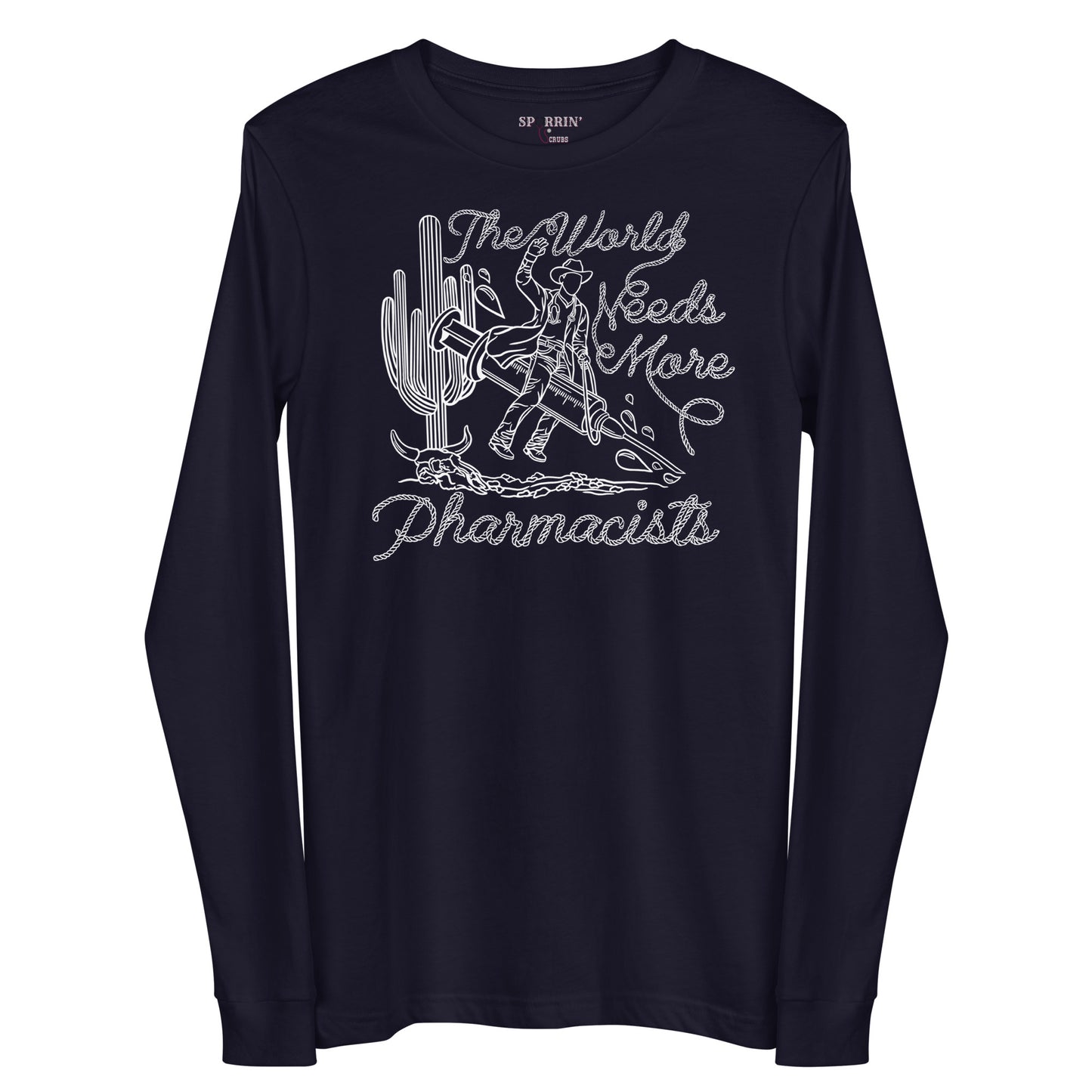 TWNM- Pharmacists Unisex Long Sleeve Tee Dark Colors