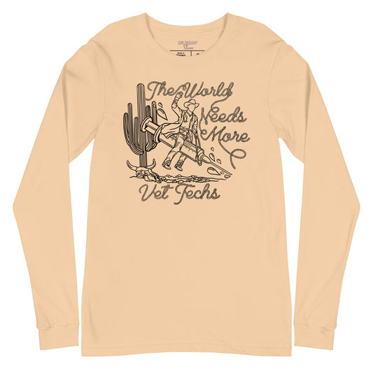 TWNM- Vet Techs Unisex Long Sleeve Tee Light Colors