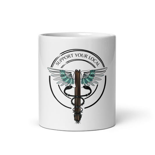 Support Your Local- White Glossy Mug