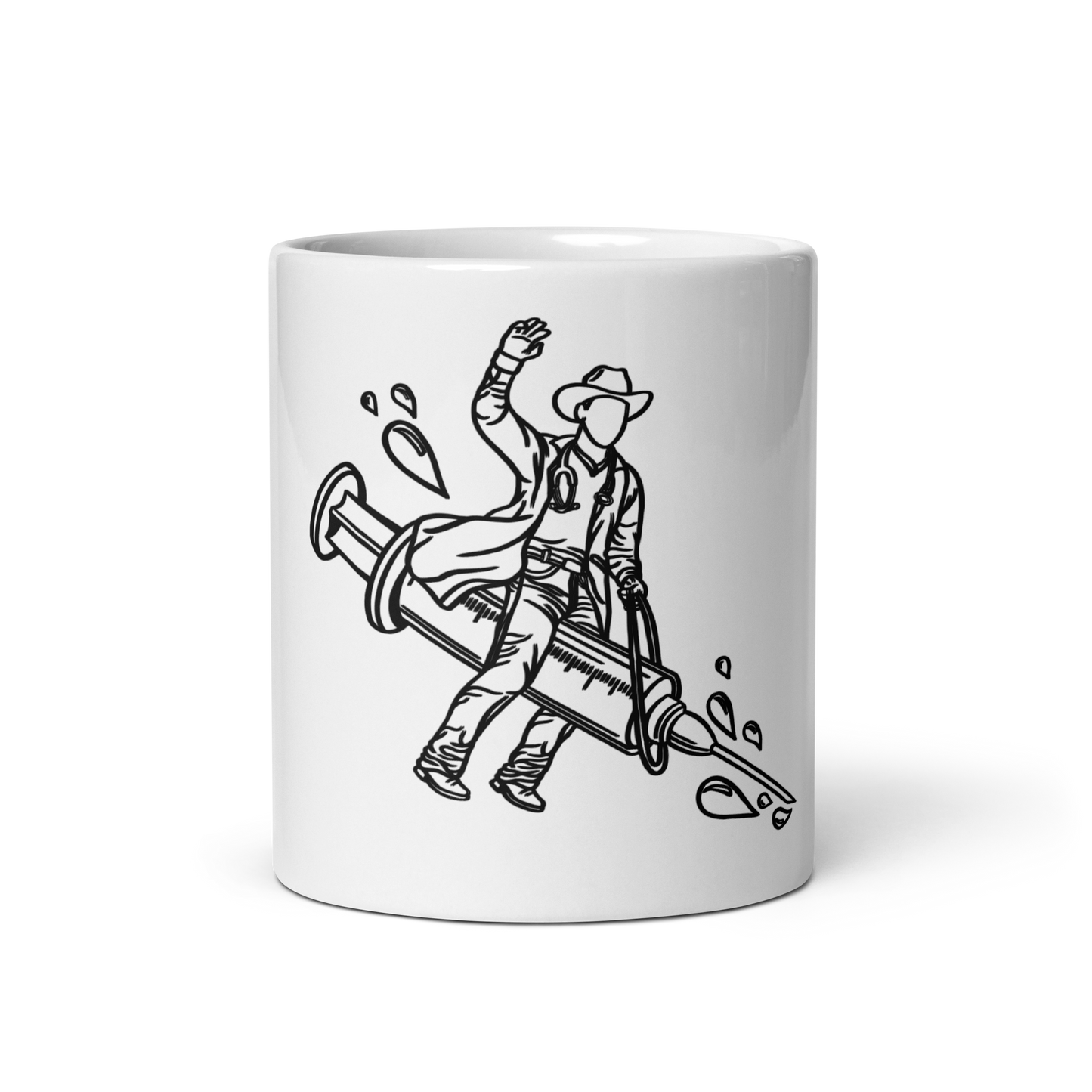 TWNM-White glossy mug