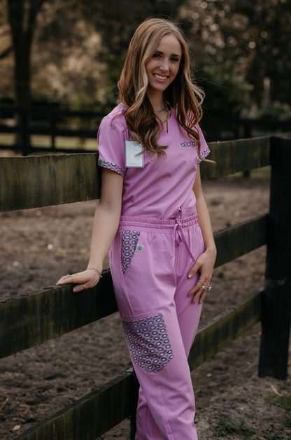 Lavender Simple Aztec Top