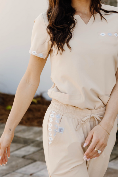 Sand Aztec Jogger Pants