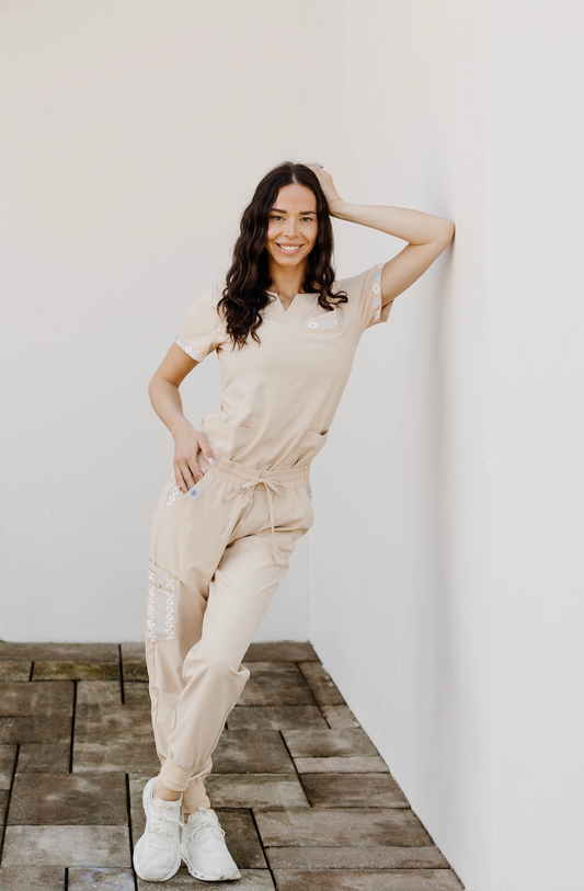 Sand Aztec Jogger Pants