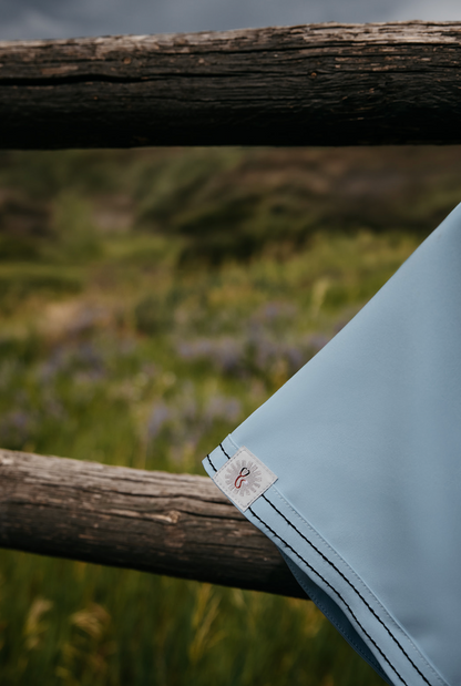 Cecil Blue Boot-Stitch Top