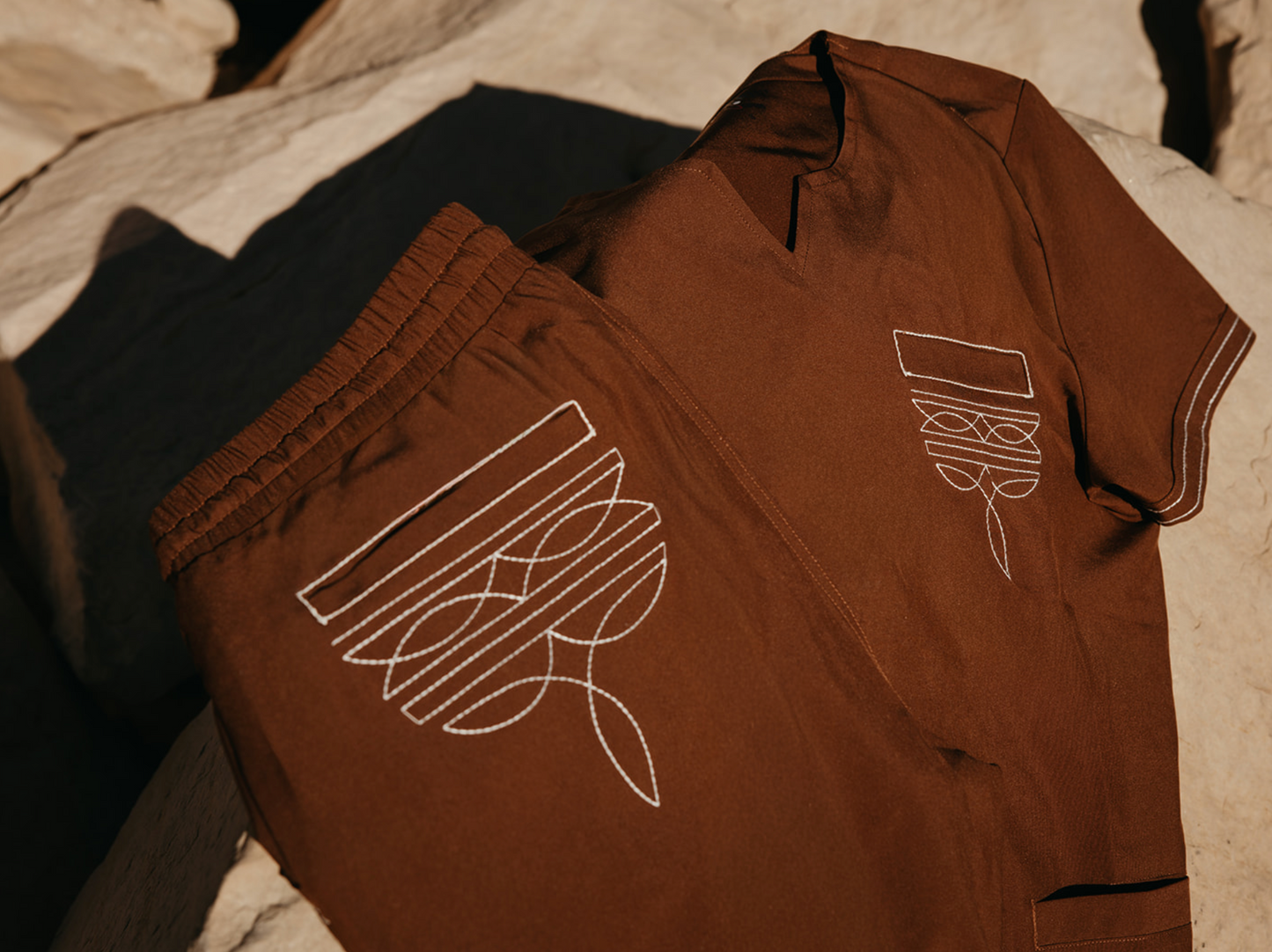 Chocolate Brown Boot-Stitch Pants