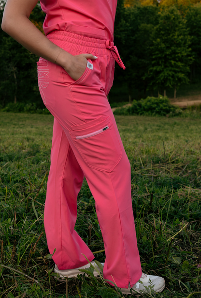 Hot Pink Boot-Stitch Pants