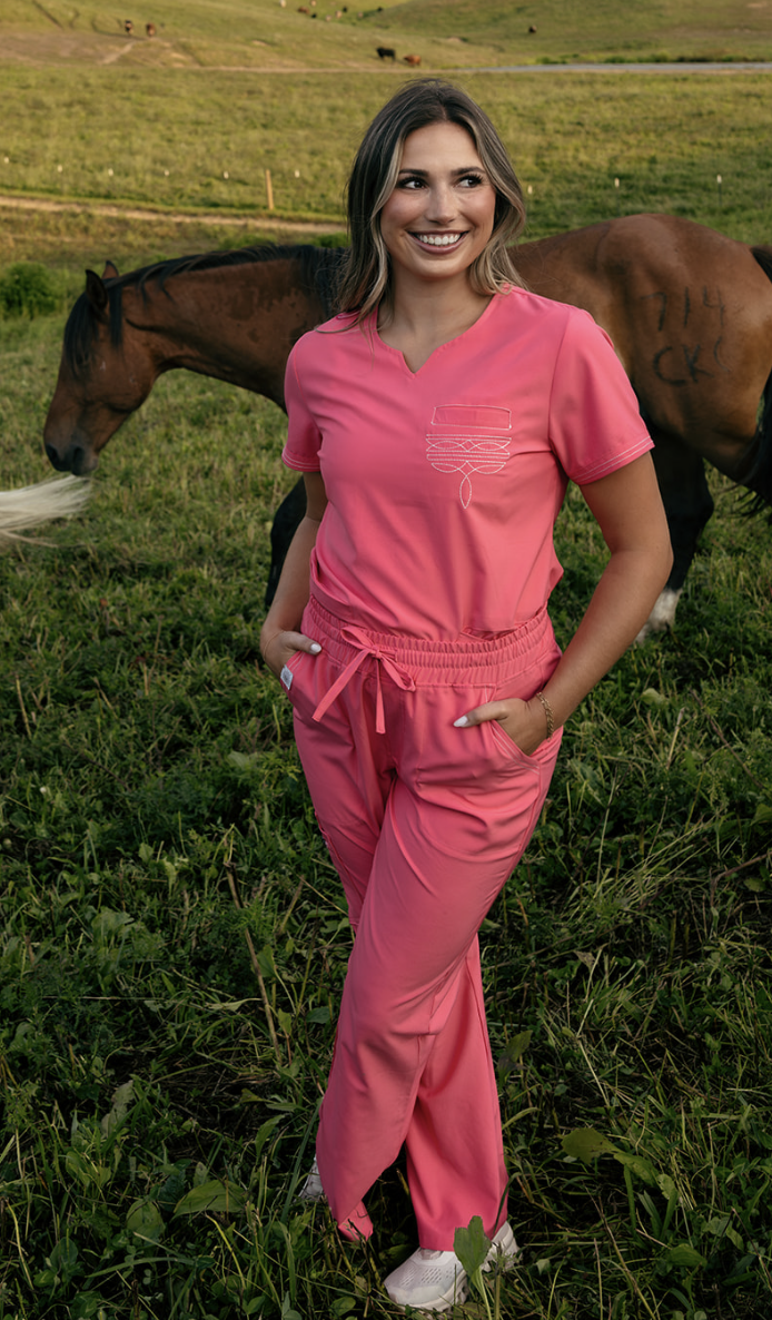 Hot Pink Boot-Stitch Pants