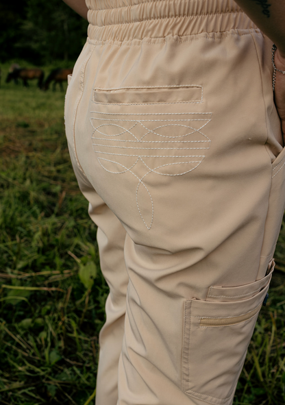 Sand Boot-Stitch Pants