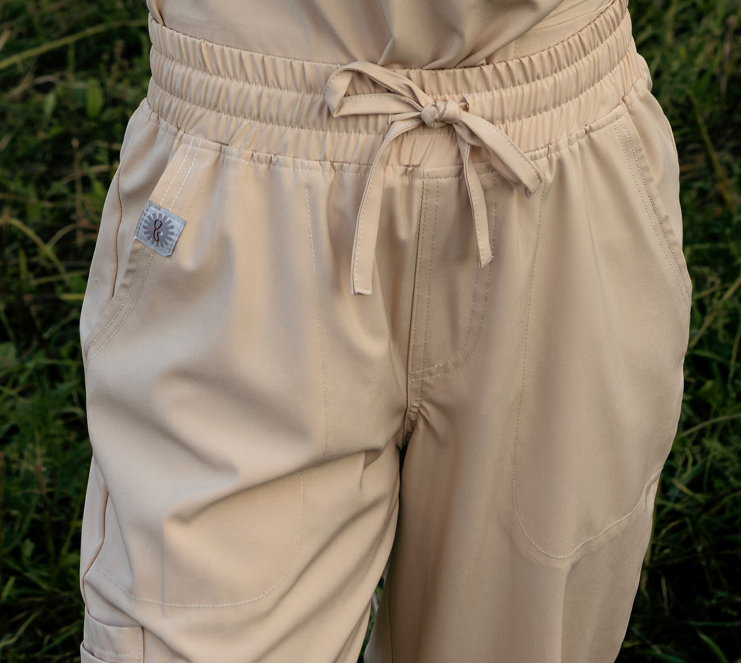 Sand Boot-Stitch Pants