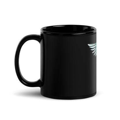 Cowgirl Caduceus- Black Glossy Mug