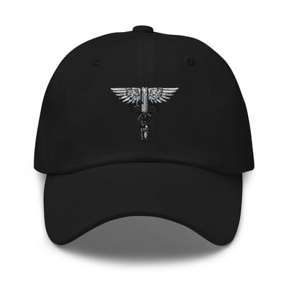 Cowgirl Caduceus- Embroidered Dad Hat