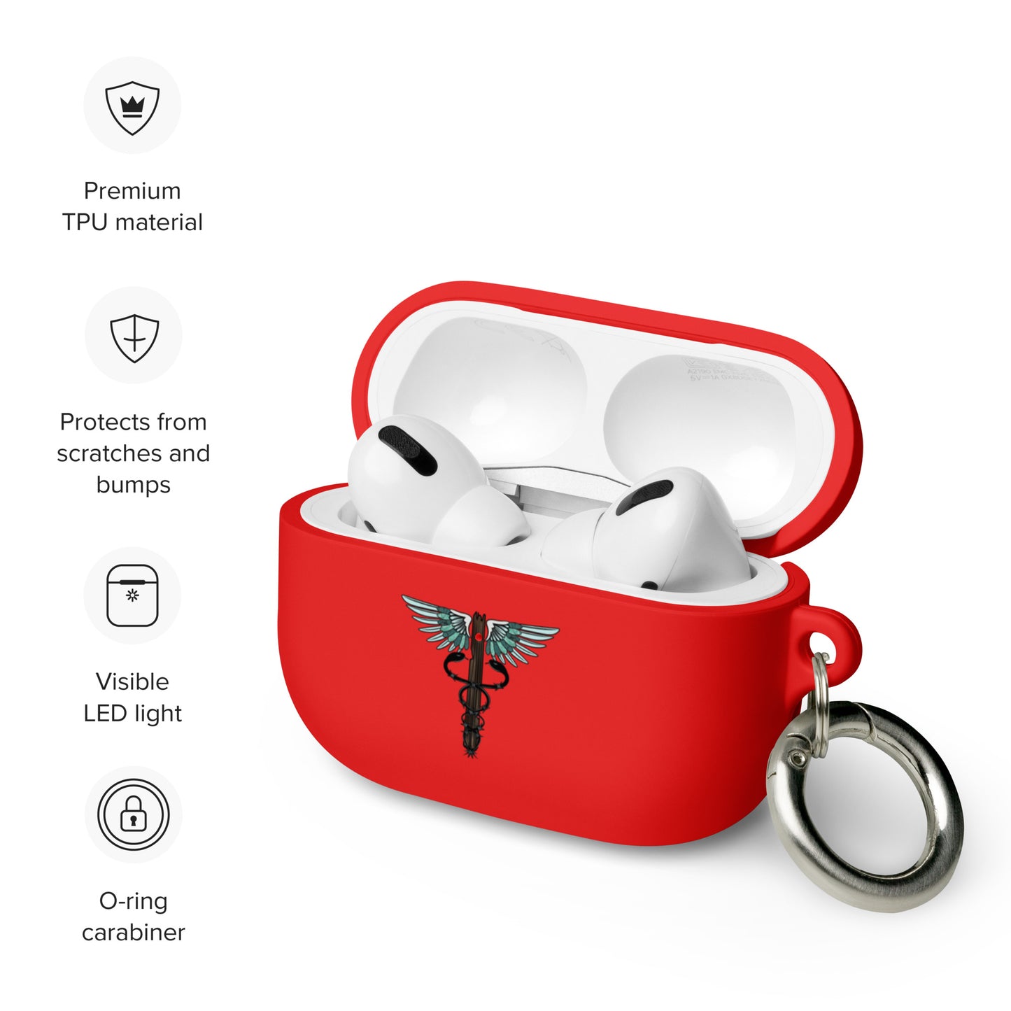 Cowgirl Caduceus Rubber Case for AirPods®