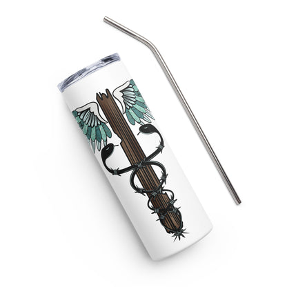 Cowgirl Caduceus- Stainless Steel Tumbler