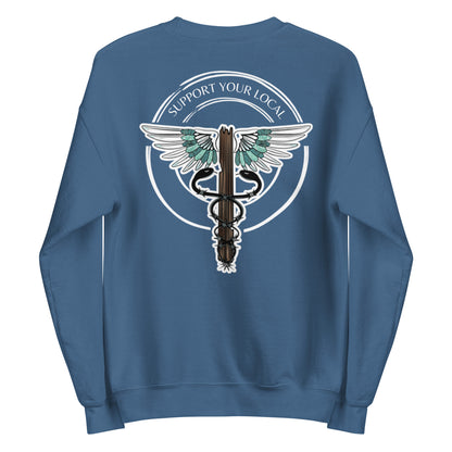 Support Your Local- Dark Colors Unisex Crewneck