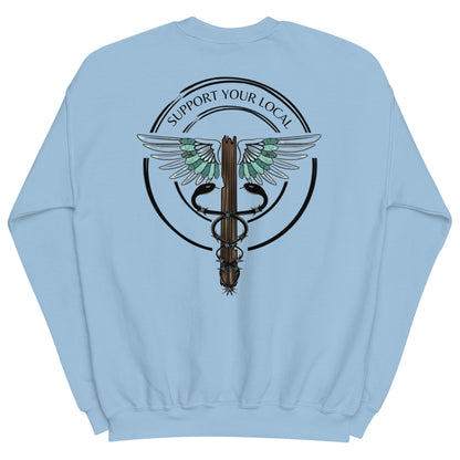 Support Your Local-Light Colors Unisex Crewneck