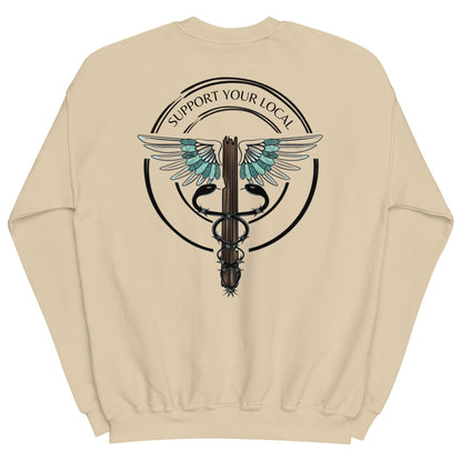 Support Your Local-Light Colors Unisex Crewneck
