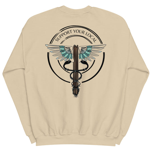 Support Your Local-Light Colors Unisex Crewneck