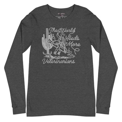 TWNM- Veterinarians Unisex Long Sleeve Tee Dark Colors