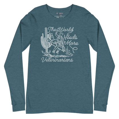 TWNM- Veterinarians Unisex Long Sleeve Tee Dark Colors