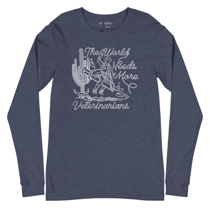 TWNM- Veterinarians Unisex Long Sleeve Tee Dark Colors