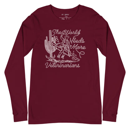 TWNM- Veterinarians Unisex Long Sleeve Tee Dark Colors