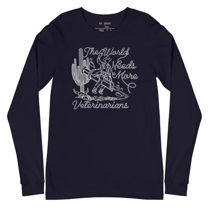 TWNM- Veterinarians Unisex Long Sleeve Tee Dark Colors