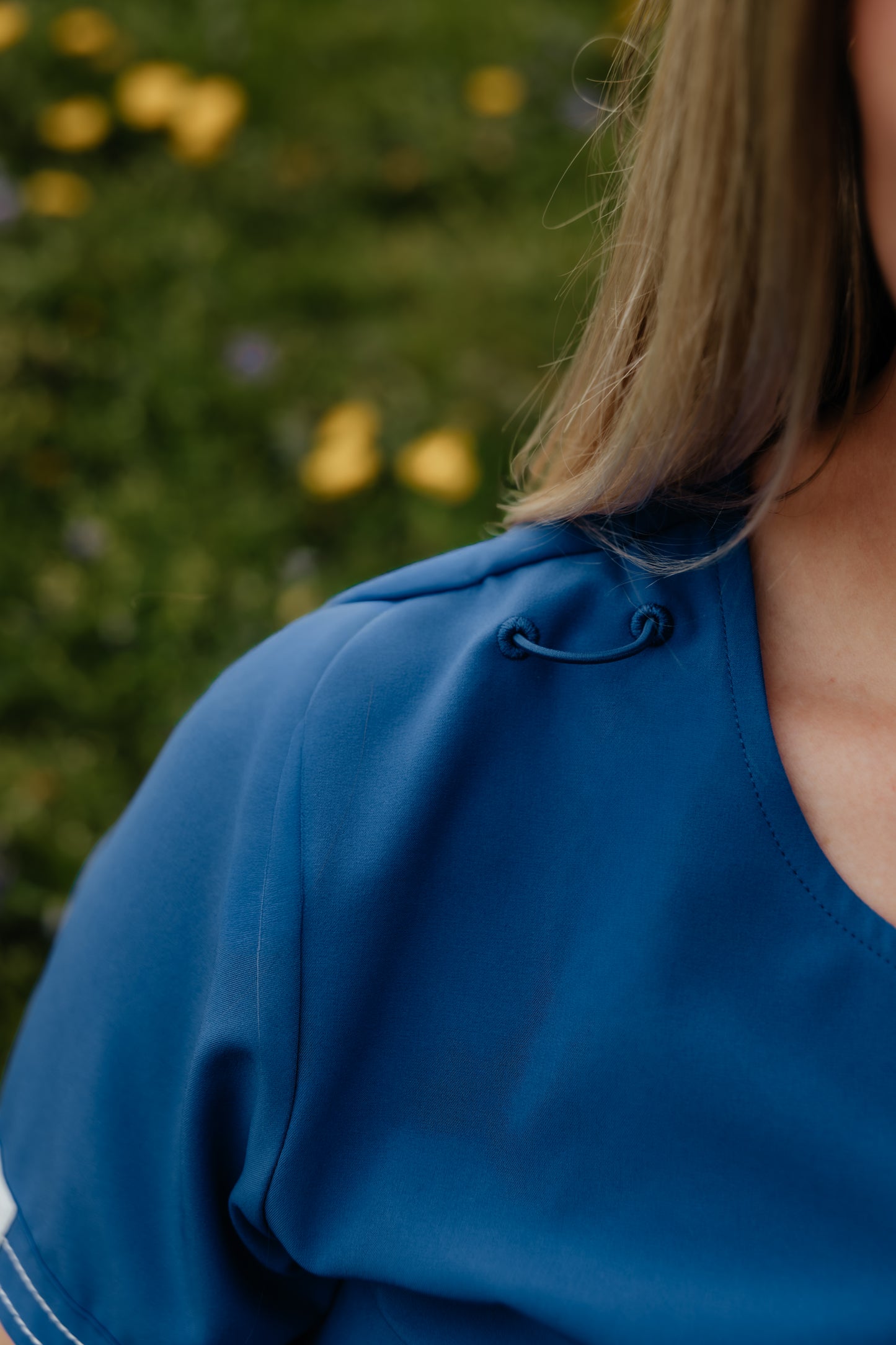 Royal Blue Boot-Stitch Top