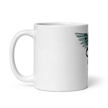 Cowgirl Caduceus- White Glossy Mug