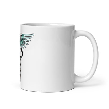 Cowgirl Caduceus- White Glossy Mug
