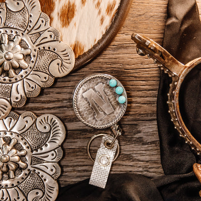 Alphabet Letters with Stone Badge Reel