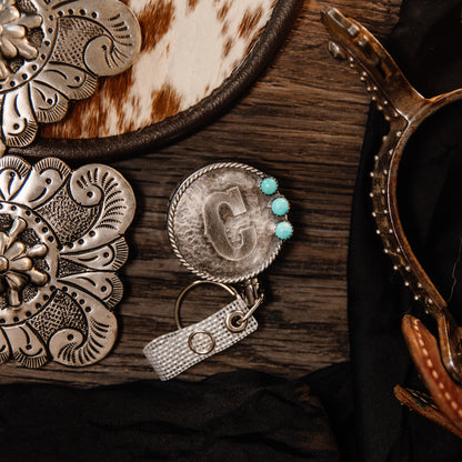 Alphabet Letters with Stone Badge Reel