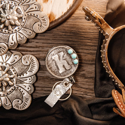 Alphabet Letters with Stone Badge Reel