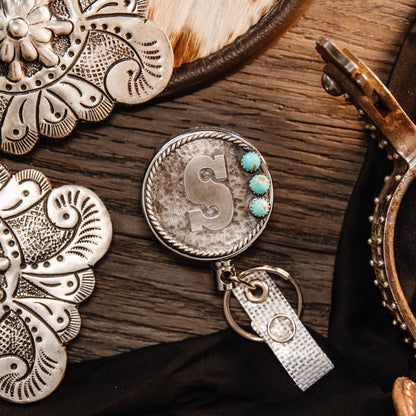Alphabet Letters with Stone Badge Reel