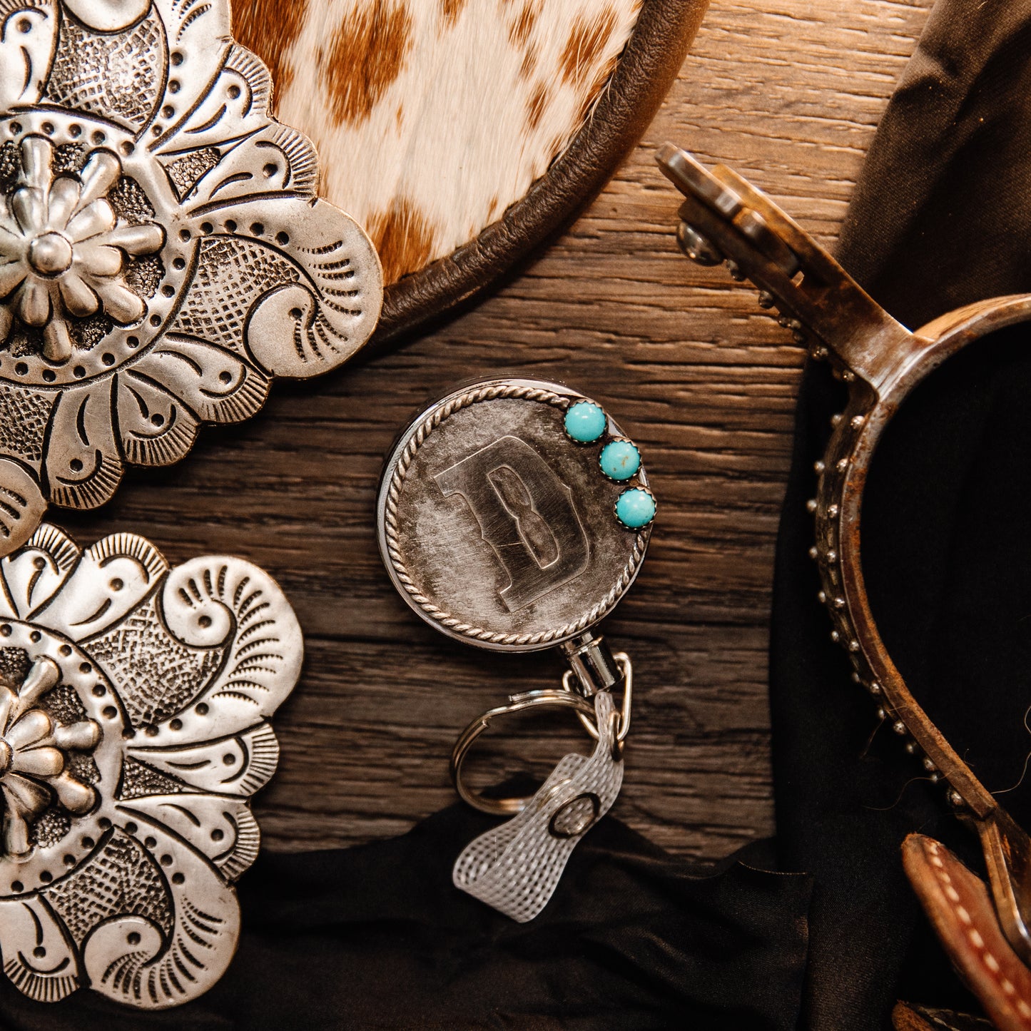 Alphabet Letters with Stone Badge Reel