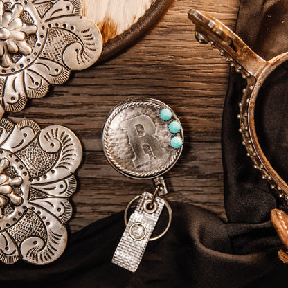 Alphabet Letters with Stone Badge Reel