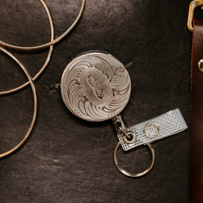 Alphabet Letters without Stone Badge Reel